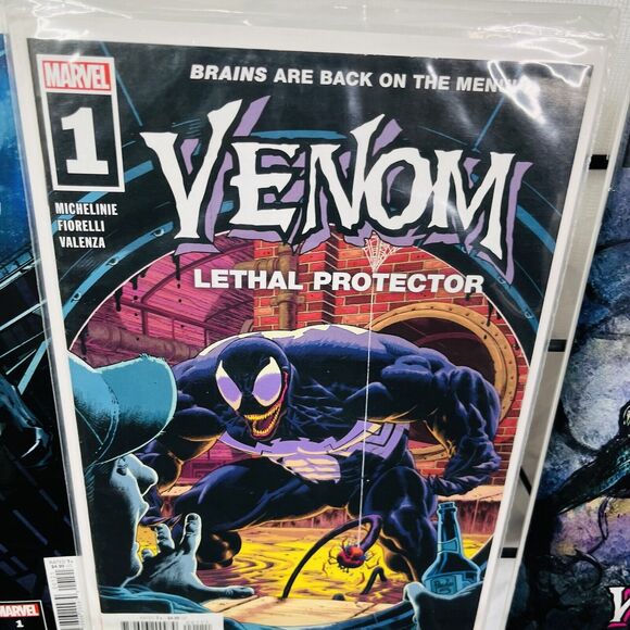 Venom Lethal Protector 1 & Sienkiewicz, Francesco Manna Variants Lot Marvel 2022 - Picture 3 of 4